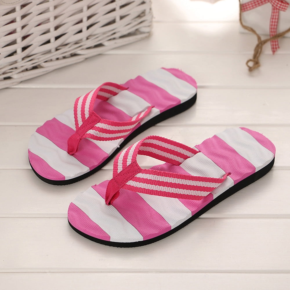 Basic Casual Solid color Women Summer Flip Flops Shoes Sandals Slipper indoor & outdoor Flip 