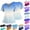 #03 Sky Blue, variant on Womens Gradient Color Vneck Scrub Tops Short Sleeve Work Scrubs Summer Fall Shirts 2026 Trendy, #03 Light Blue, 4XL