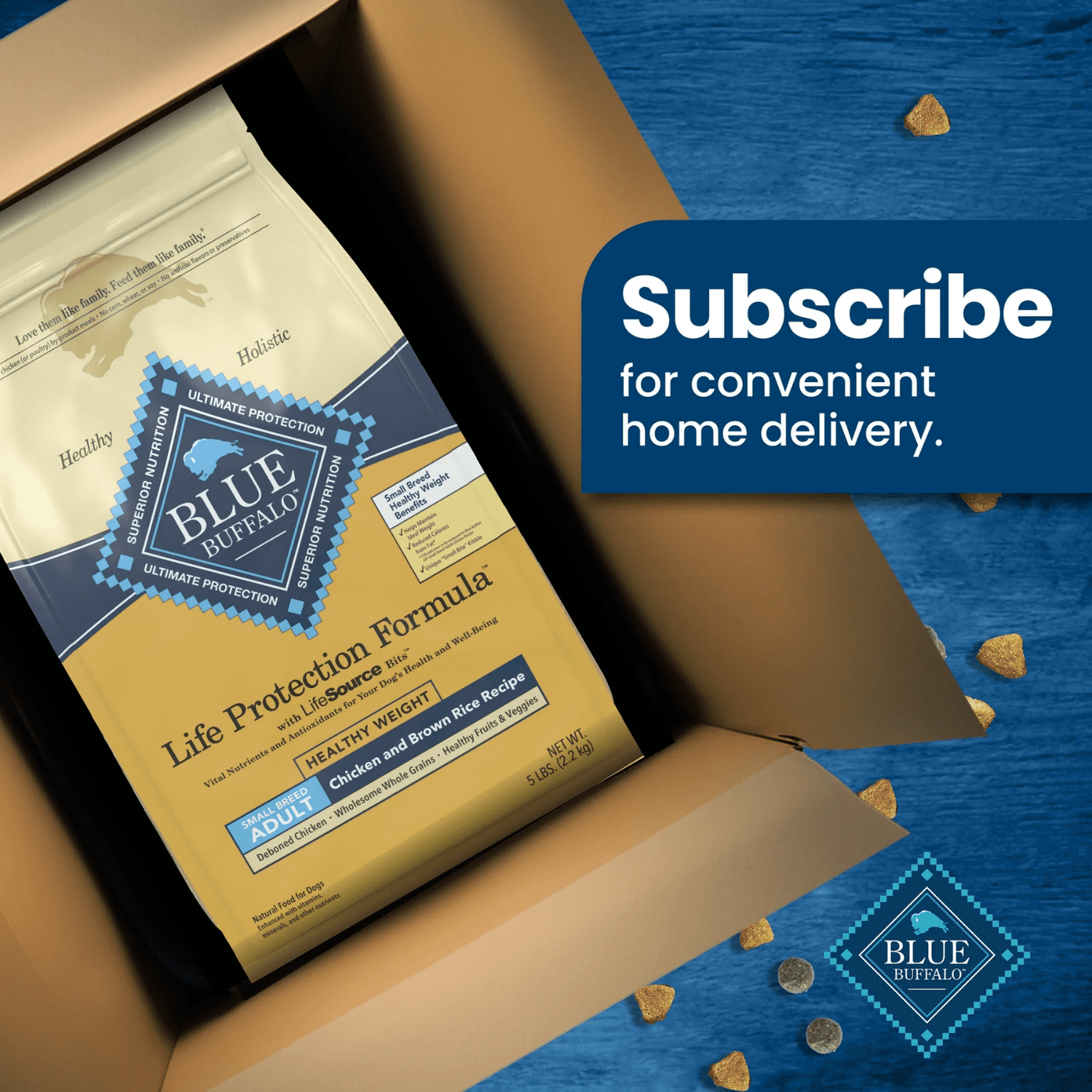 BLUE Life Protection Formula Small Breed Adult Healthy Weight Dry Dog Food 9.9kg