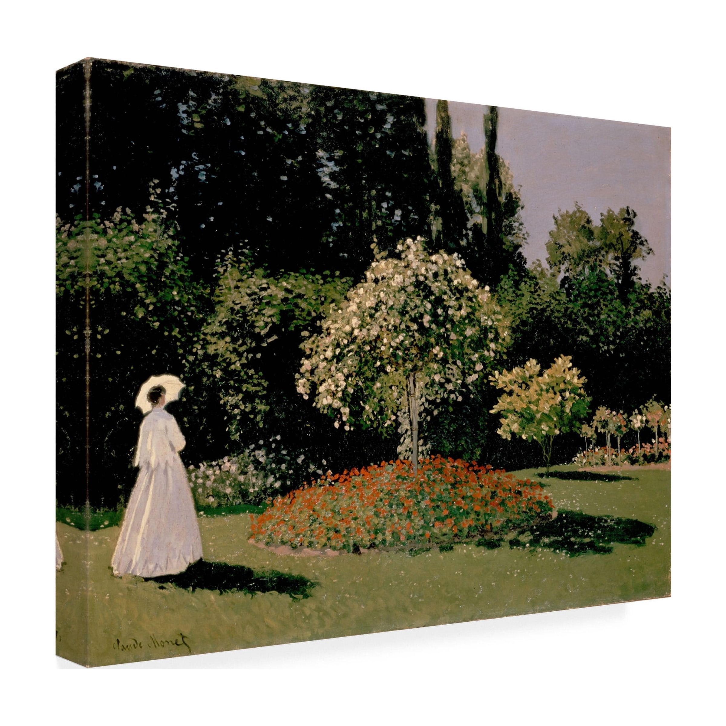 Monet 'Woman In The Garden' Canvas Art