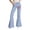Blue, variant on Men's Gradient Rock Flared Trousers Festival Everyday Comfort Style Black S