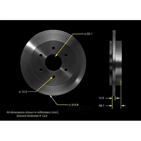 BENDIX PRT5475 Bendix Brake Rotor
