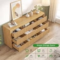 thumbnail image 5 of Fiogmub 9 Drawer Dresser for Bedroom, Wide Chest of Drawers TV Stand, Clothes Storage Cabinet Organizer for Living Room, Wood, 5 of 7