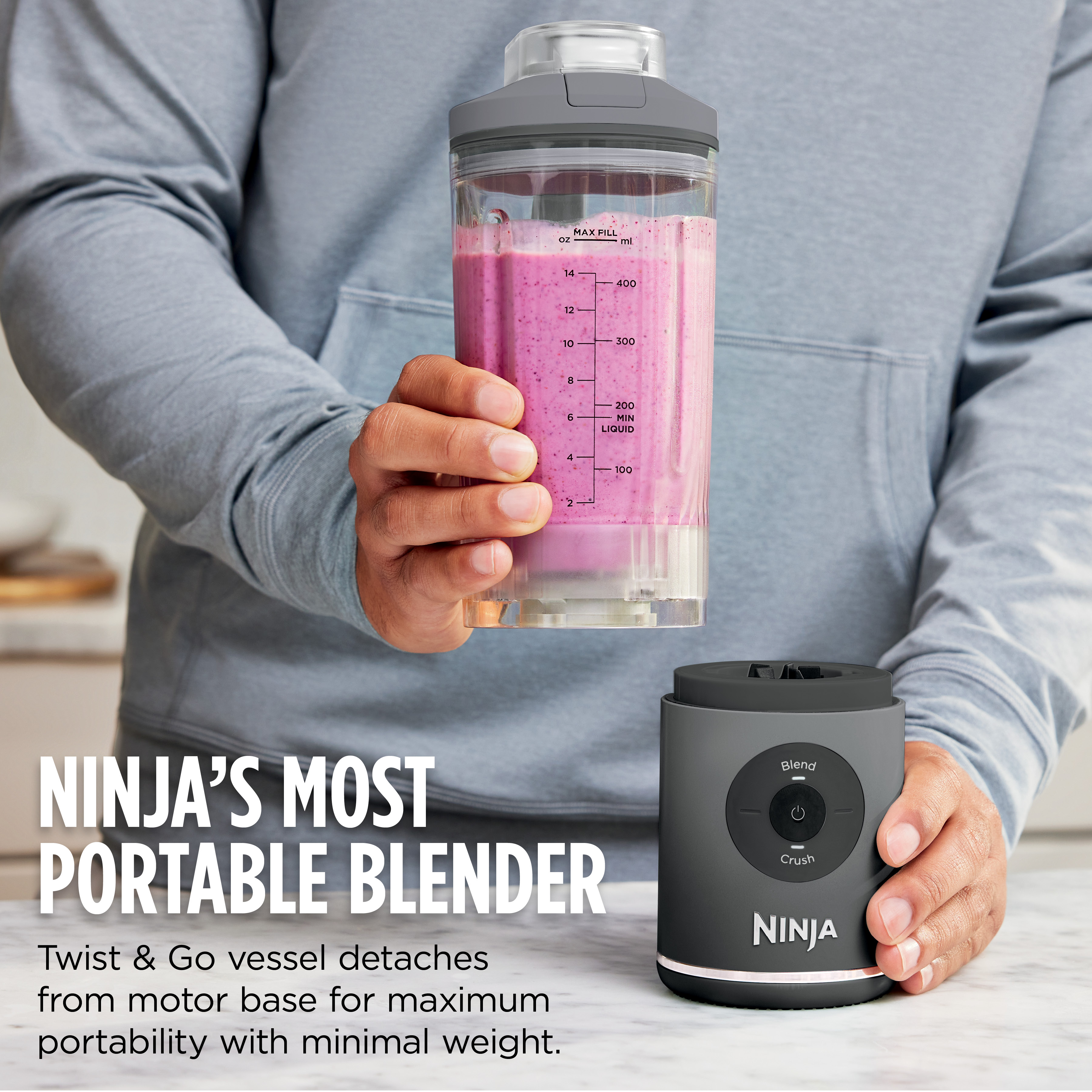 Ninja Blast MAX 20-Oz Portable Personal Blender, Lavender photo 4