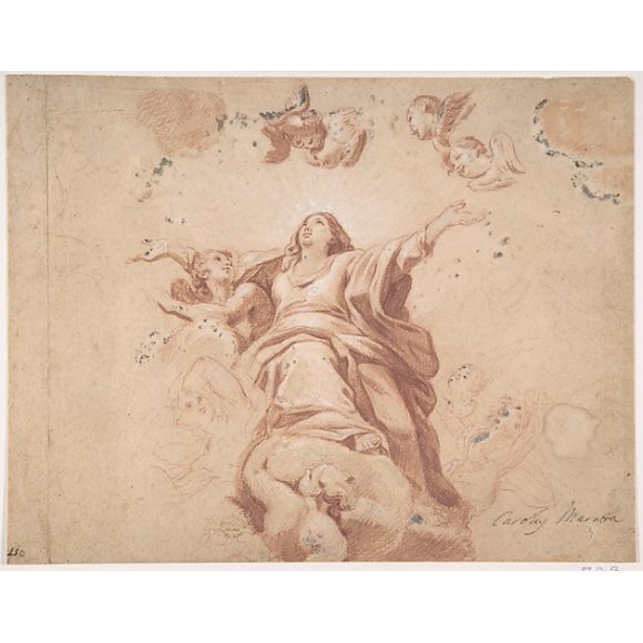 Assumption of the Virgin (after Carlo Maratta) Poster Print by Anonymous, Italian, Roman-Bolognese, 17th century (18 x 24)