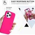 thumbnail image 5 of iPhone 15 Pro Case, Phone Case iPhone 15 Pro, Slim Fit Liquid Silicone Soft Gel Rubber Lightweight Microfiber Lining Shockproof Anti-Scratch Protective Cover for iPhone 15 Pro 6.1'', Hot Pink, 5 of 16