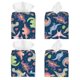 thumbnail image 2 of Balery Dinosaur Porta Pañuelos de Cuero con Estampado – Funda Moderna Cuadrada para Caja de Pañuelos, Dispensador 5x5x5'', 2 of 7