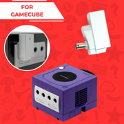 OLD SKOOL FALCON WIRELESS CONTROLLER FOR GAMECUBE - SIlver