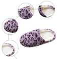thumbnail image 4 of Leopard Fuzzy Slippers for Women Indoor Cozy Memory Foam House Shoes Plush Warm Winter Ladies Bedroom Slip on, 4 of 6