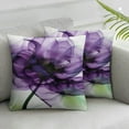 thumbnail image 2 of JEUXUS 2-Piece Short Plush Pillowcase Set - Purple Rose X-Ray Photograph White, 2 of 6