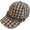 A-khaki, variant on Women’s Plaid Baseball Caps Y2K Color Block Distressed Peaked Hats Outdoor Sun Hats Casual Cabbie Caps with Pleated Brim