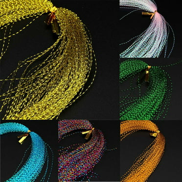 Medcursor Fishing Accessories Crystal Flash Fly Tying Material Holographic Fishing Lure Tying Making 100Pcs