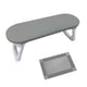 thumbnail image 1 of Almohada plegable para uñas, soporte para brazo de manicura, cojín de mesa para uñas esquina redonda gris, 1 of 7