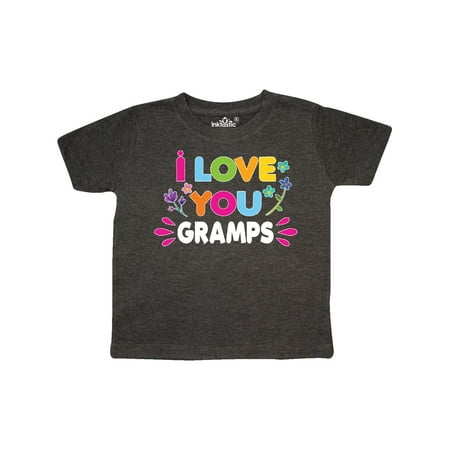 

Inktastic I Love You Gramps with Flowers Gift Toddler Toddler Girl T-Shirt