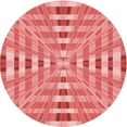 thumbnail image 1 of Ahgly Company Machine Washable Indoor Round Transitional Light Coral Pink Area Rugs, 4' Round, 1 of 7