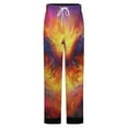 thumbnail image 5 of Phoenix Rising From Flames Winter Female Pants Flannel High Waist Women Pants Lady Warm Straight Leg Plush Trousers, 5 of 7