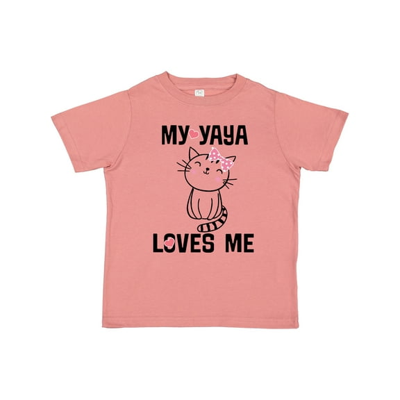 Inktastic My Yaya Loves Me Girls Girls Toddler T-Shirt