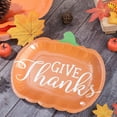 thumbnail image 4 of HengDidi 10-Pack Pumpkin Disposable Paper Plates 9-Inch Party Dessert Disposable Tableware for Festive Events, 4 of 6