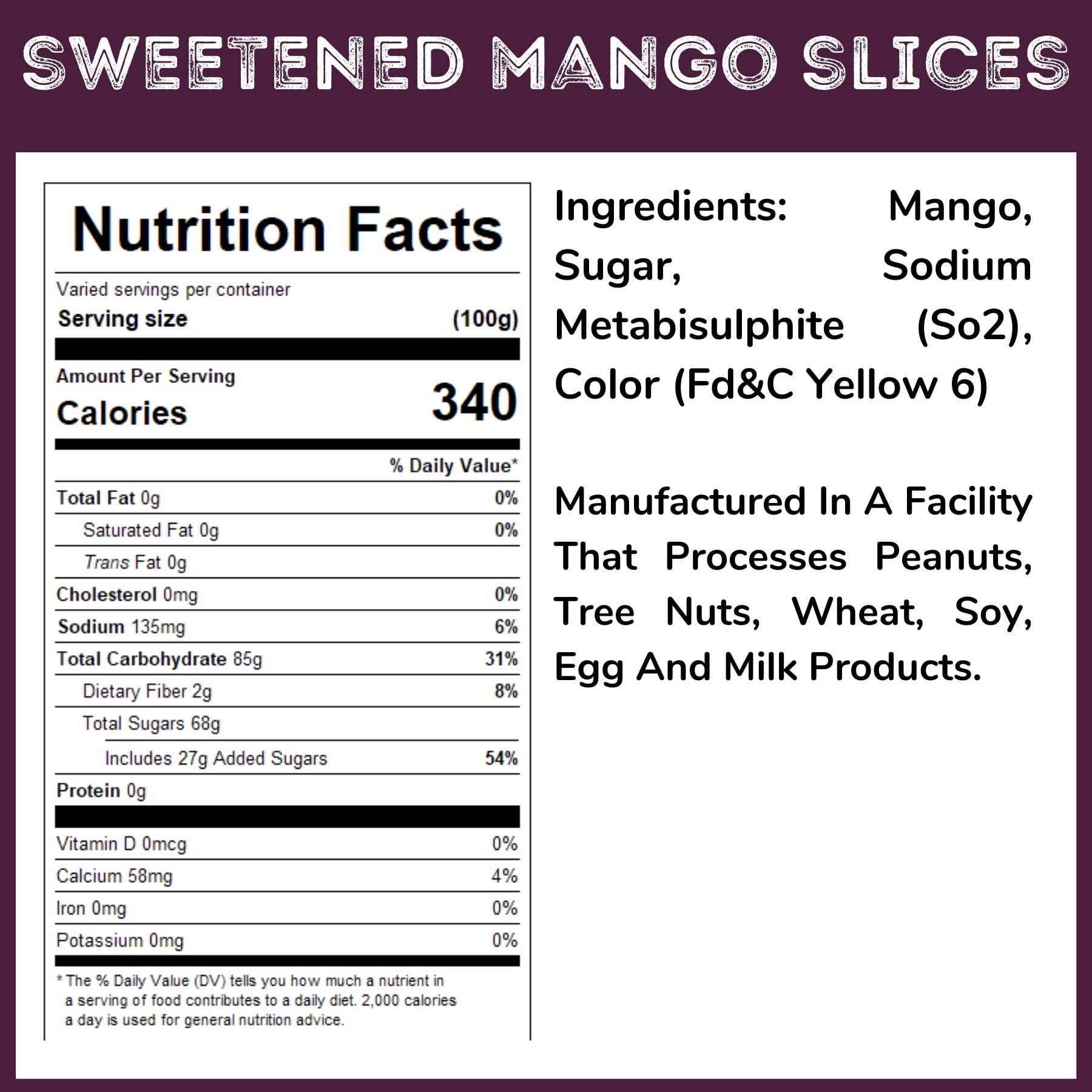WinCrest Bulk Dried Mango Slices (Sweetened) - 5 Lb Case