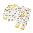 thumbnail image 2 of Bjutir Kids Baby Girls Long Sleeve Cartoon Tops Pants Sleepwear Pajamas Outfits Set 2Pcs, 2 of 3