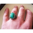 thumbnail image 5 of Tibetan Turquoise Ring, Silver Jewelry, 925 Silver Ring, Father's Day, AAA Natural Turquoise, December Birthstone Ring, Heavy Mens Ring, Spiritual Healing Gemstone, Christmas, Signet Mens Ring, 5 of 6