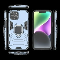 Military Shockproof for iPhone 13 Protective Case Heavy Duty Armor Rugged Sturdy Phone Cases with Ring Kickstand Bumper Anti-Scratch Cover for iPhone 13,Blue