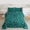 thumbnail image 2 of Feelyou Cheetah Leopard Print Full Size Comforter Sets, Blue Bling Art Bedding Comforter Set, Chic Polka Dot Abstract Reversible Bedding Sets, Breathable Home Decor, 3pcs, 2 of 8