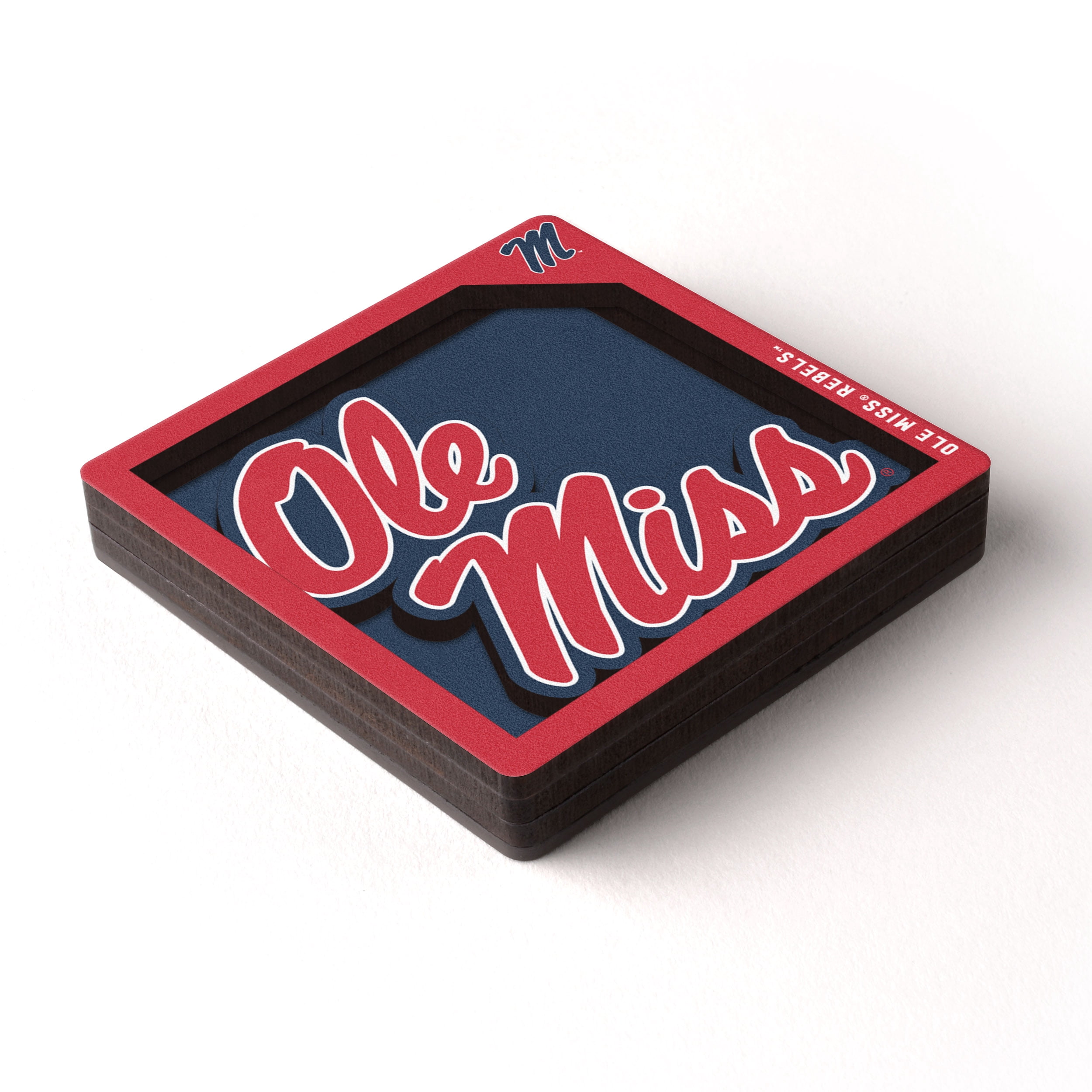 YouTheFan NCAA Mississippi Rebels 3D Logo Series Magnet