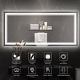 thumbnail image 3 of Danrelax 60”x 28” Bathroom Led Vanity Mirror with 3 Colors Light, Dimmable Touch Switch Control, Anti-Fog Wall Mounted Makeup Mirror for Wall, 3 of 7