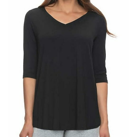 Felina Womens High-Low Hem Tunic Top Size: M, Color: Black