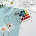 thumbnail image 5 of 2025 New Mini Watercolor Paint Set with Colours, Pocket Artist Watercolor Travel Set, Mini Paint Kit with Binder Clips Painting Tray for Painting Party, DIY and Art Painting (15 Grid 24 Color), 5 of 8