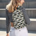 thumbnail image 5 of Lsque Sea ​​Urchin Pattern Canvas Daypack, Durable Backpack, High-quality Versatile Backpack,Vintage Compact Backpack-Small, 5 of 6
