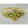 thumbnail image 6 of British Made 14k Yellow Gold Natural Peridot Womens Anniversary Ring - Size 9.25, 6 of 6