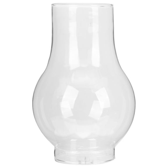 Glass Lamp Chimney for Oil Lamp with Transparent Glass Shade Replacement 2pcs