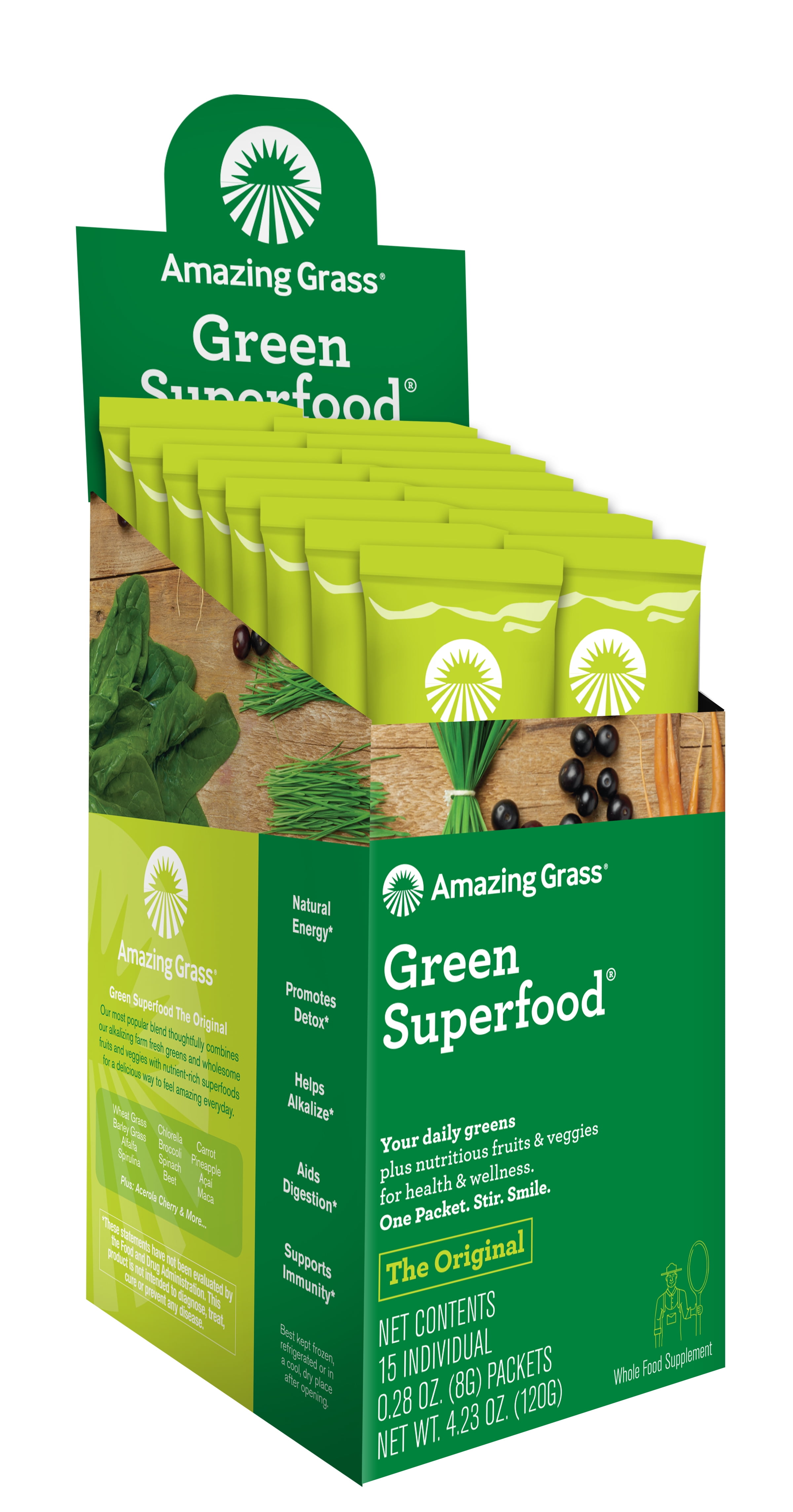 Amazing Grass Green Superfood Original Dietary Supplement 12.6 Oz - Office  Depot