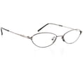 thumbnail image 2 of Womens Optical Eyewear - Oval Shape, Metal Full Rim, Charcol Gunmetal, 2 of 4