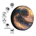 thumbnail image 4 of Gukieu Mythical Serpent Mountain Sunrise Print Car Tire Cover, Adjustable Waterproof and Dustproof Tire Protection Cover, Suitable for SUV, Truck, Van-15 inch, 4 of 6