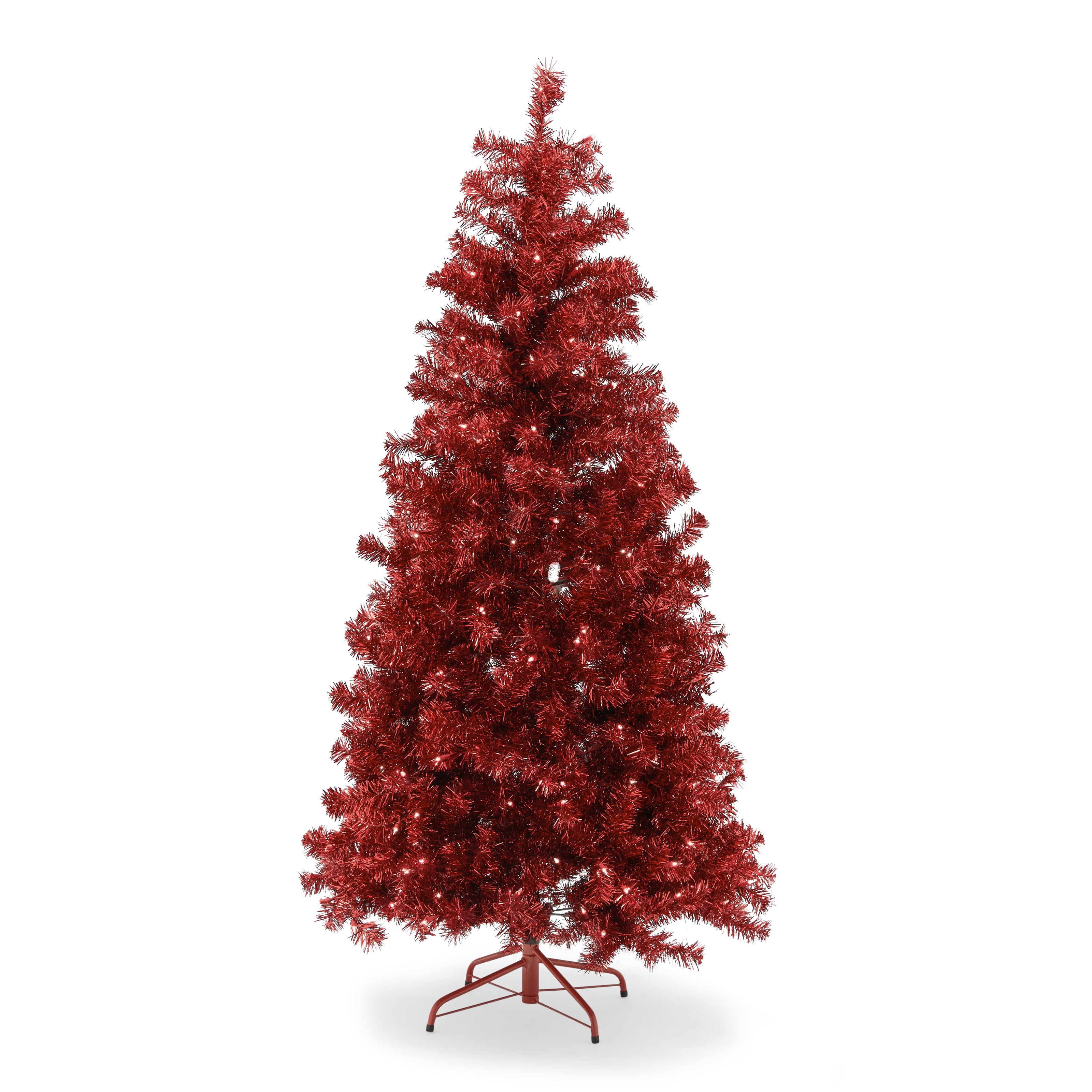 Belham Living 6ft PreLit Red Artificial Christmas Tree