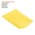 thumbnail image 4 of Unique Bargains Protège-Cartes Imperméable Doux Jaune 1 Pack/50 Manches, 4 of 5