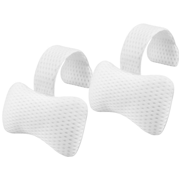 Hot Tub Pillow for Outdoorï¼2-Packï¼, Universal Spa Headrest Pillow for Bathtub, Lounge Chair Pillow, Universal Head and Neck Support Bath Pillow with Adjustable Strap