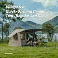 thumbnail image 4 of Naturehike, Family Camping Tent, Instant Setup Cabin Tent for 4 People with Rain fly, Quick-opening Family Tent with 1 Room, Outdoor Waterproof & Sun Protection Tent, 4 of 27