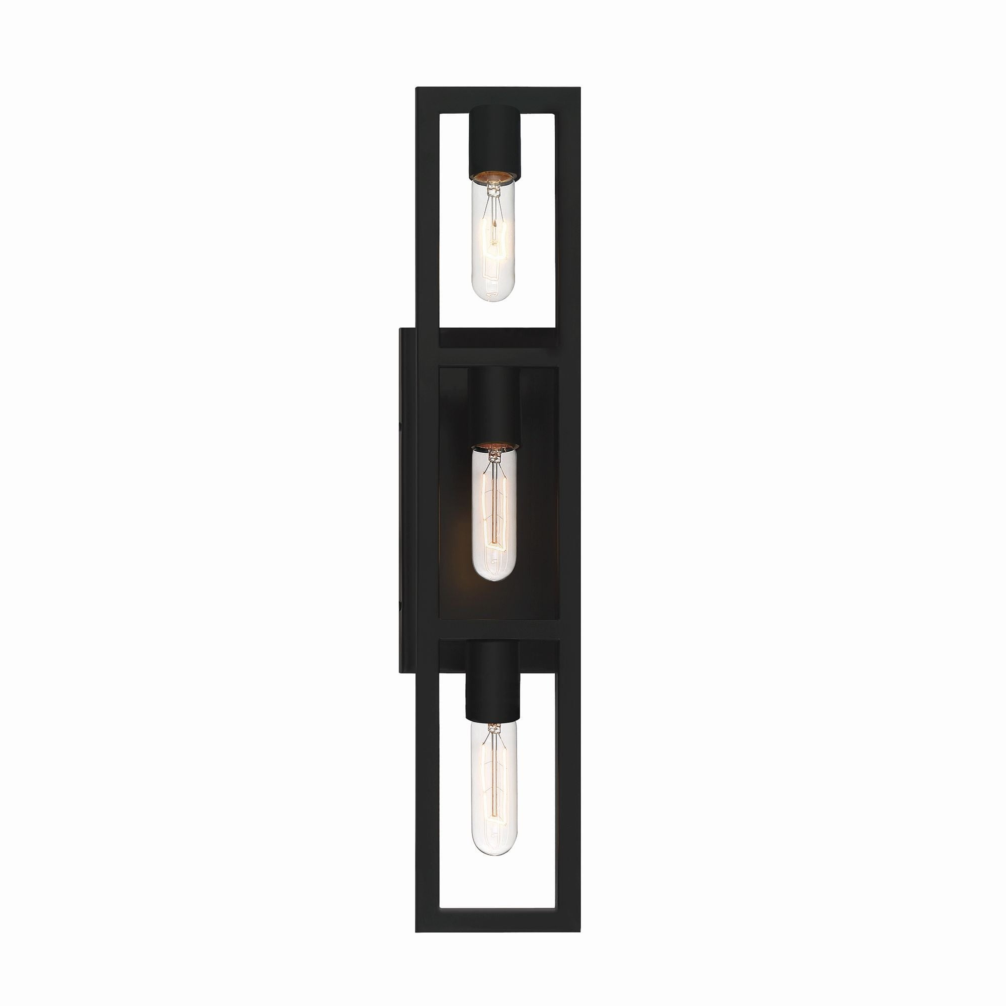 Designers Fountain Urban Oasis 3 Light Matte Black Bathroom Vanity Light Fixture, D224M-3B-MB