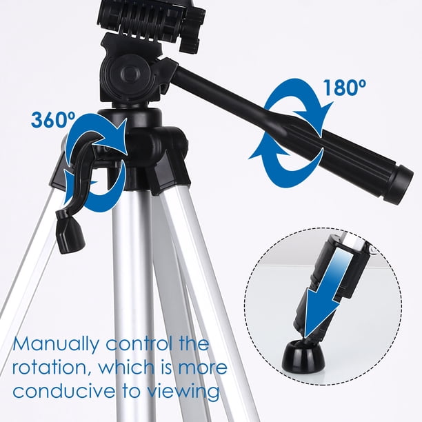 TELMU Professional High Powered Telescope, 70mm Aperture 400mm AZ