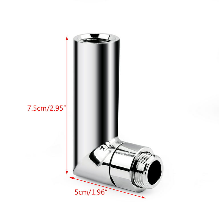 Car Sensor Angled Extender Spacer 90 Degree 02 Bung Extension M18 x 1.5 for Any Thread Size of 18mm, Silver