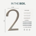 thumbnail image 6 of Mega Handles Outdoor House Numbers | Wall Mounted Numbers for Address | Heavy Duty Metal Numbers, 6 of 8