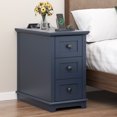 thumbnail image 4 of PLAMLE End Table with 3 Drawers for Living Room,Nightstand Sofa Side Table with Charging Station,End Table., 4 of 6