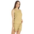 thumbnail image 3 of Bimba Womens Solid Sleepwear Set 2 Pcs Short & Top Casual Nightwear Loose Fit Loungewear, 3 of 7