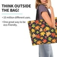 thumbnail image 2 of Fotbe Colorful Maple Leaves Bolsa Tote Estética de Lona con Estampado para Mujer - Bolsa Reutilizable de Hombro Casual para Vacaciones, Compras, Trabajo y Gimnasio, 2 of 8