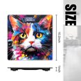thumbnail image 2 of Bathroom Scale, Highly Accurate Digital Body Scale,Precisely Measures Weight up to 400 lbs-Colorful Cat Portrait In The Style Of Painting, 2 of 4