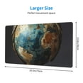 thumbnail image 2 of Naloa Owl Globe Sculpture Gaming Mouse Pad Large Mouse Mat Long Extended Desk Pad Non-Slip Rubber Mice Pads Stitched Edges Thin Pad (16x29.5 Inch), 2 of 8
